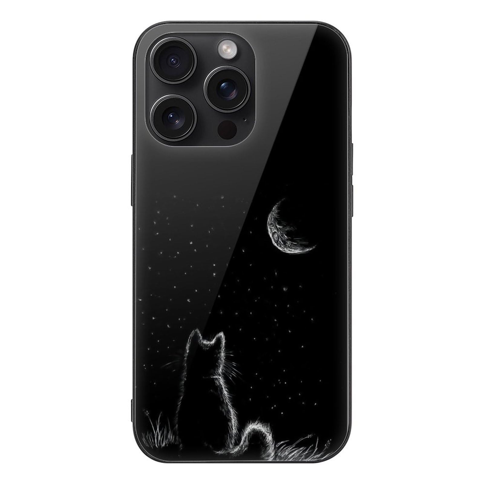 Amazon.co.jp: iPhone15 Pro Max 用 ケース 黒猫 ねこ 猫柄 かわいい