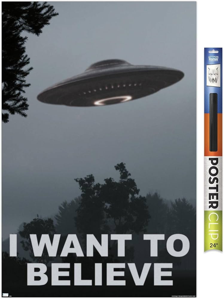 Amazon.com: I Want To Believe Wall Poster, 34L