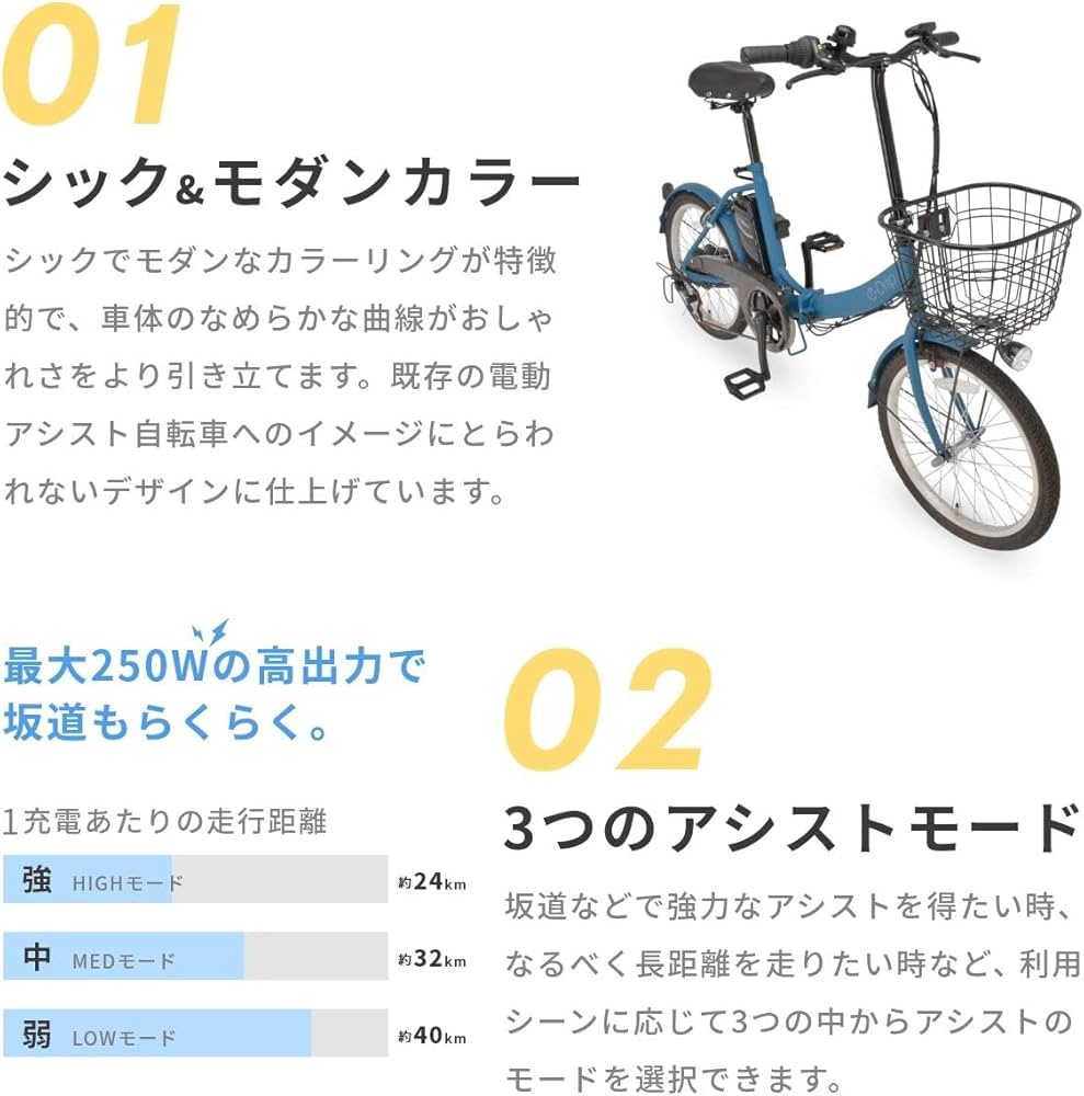 Amazon | イードリップ(E-Drip) 自転車 電動アシスト折りたたみ自転車