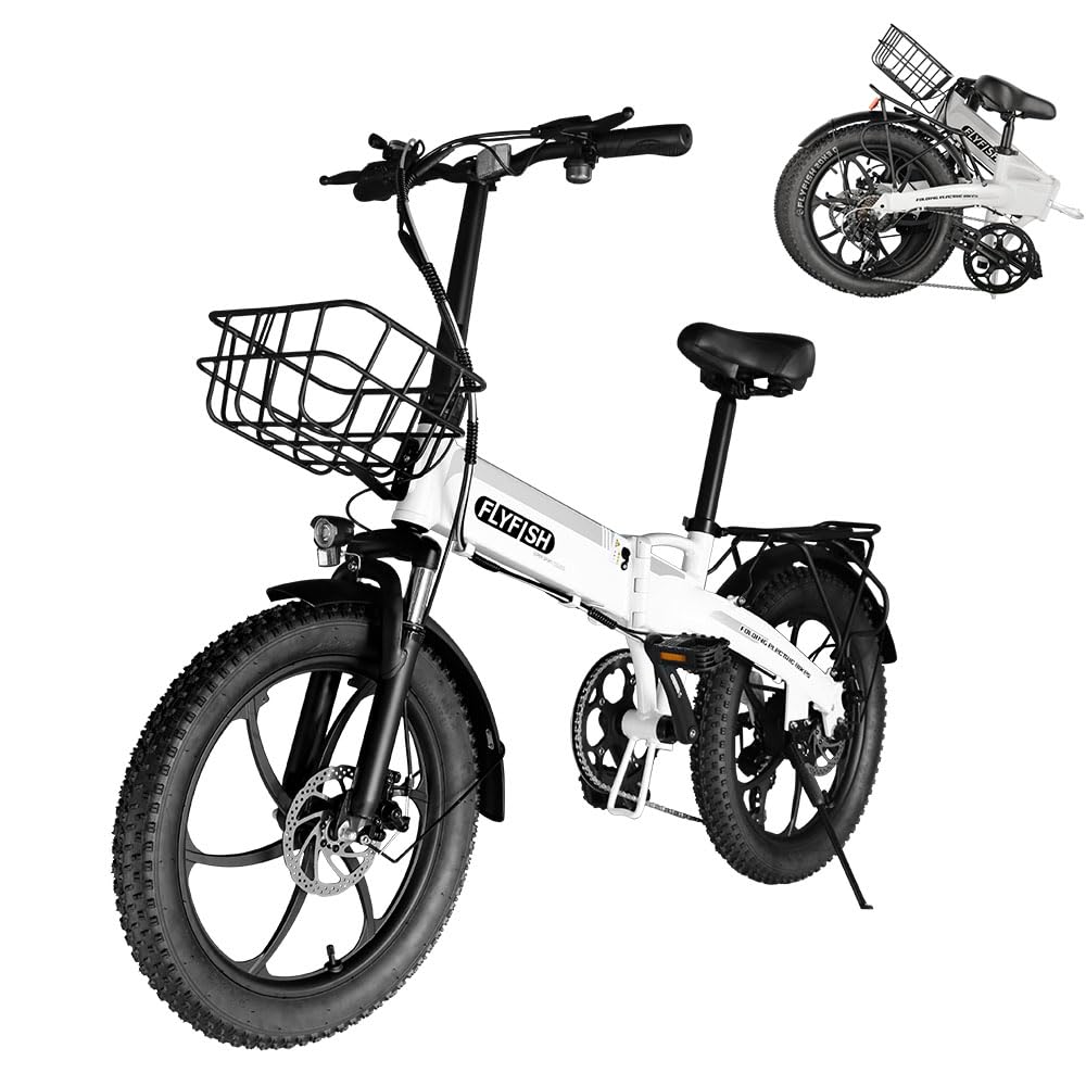 Amazon | 折りたたみ 電動アシスト自転車 FLY FISH 型式認定 ファット