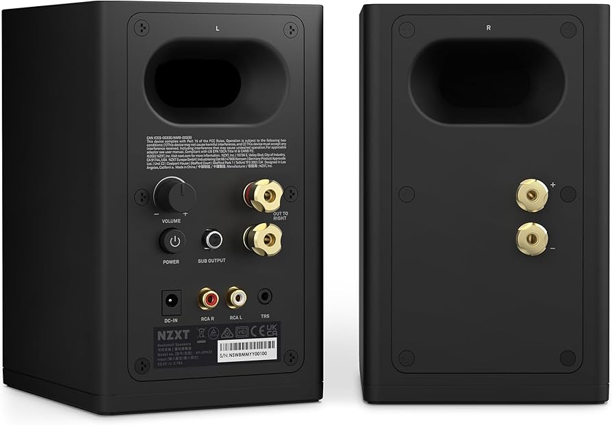 Amazon.co.jp: NZXT Relay Speakers Black デスクトップサイズ アンプ