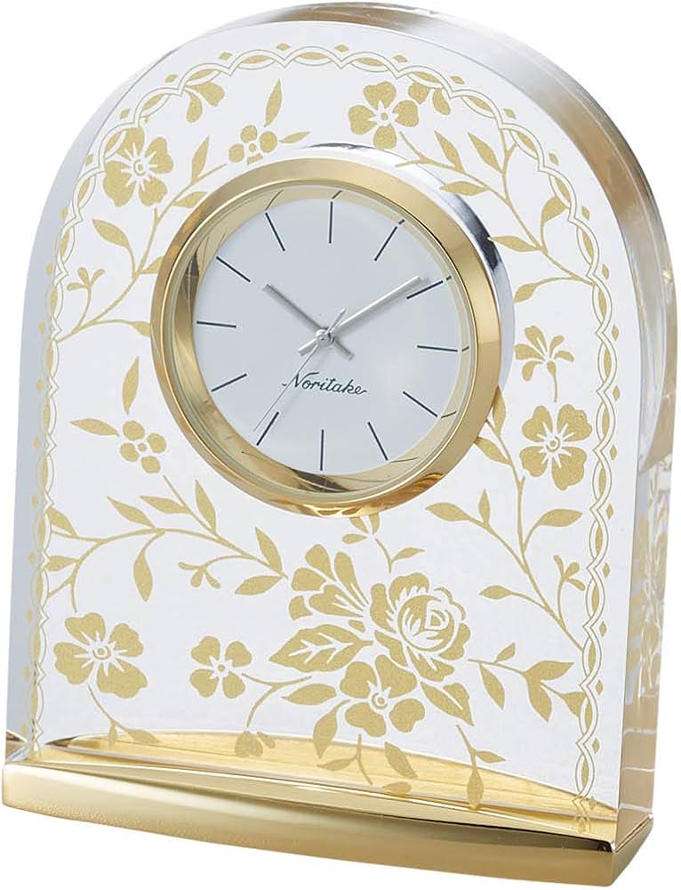 Amazon｜Noritake ノリタケ 置時計 高さ約8.5cm・幅約6.5cm・奥行き約