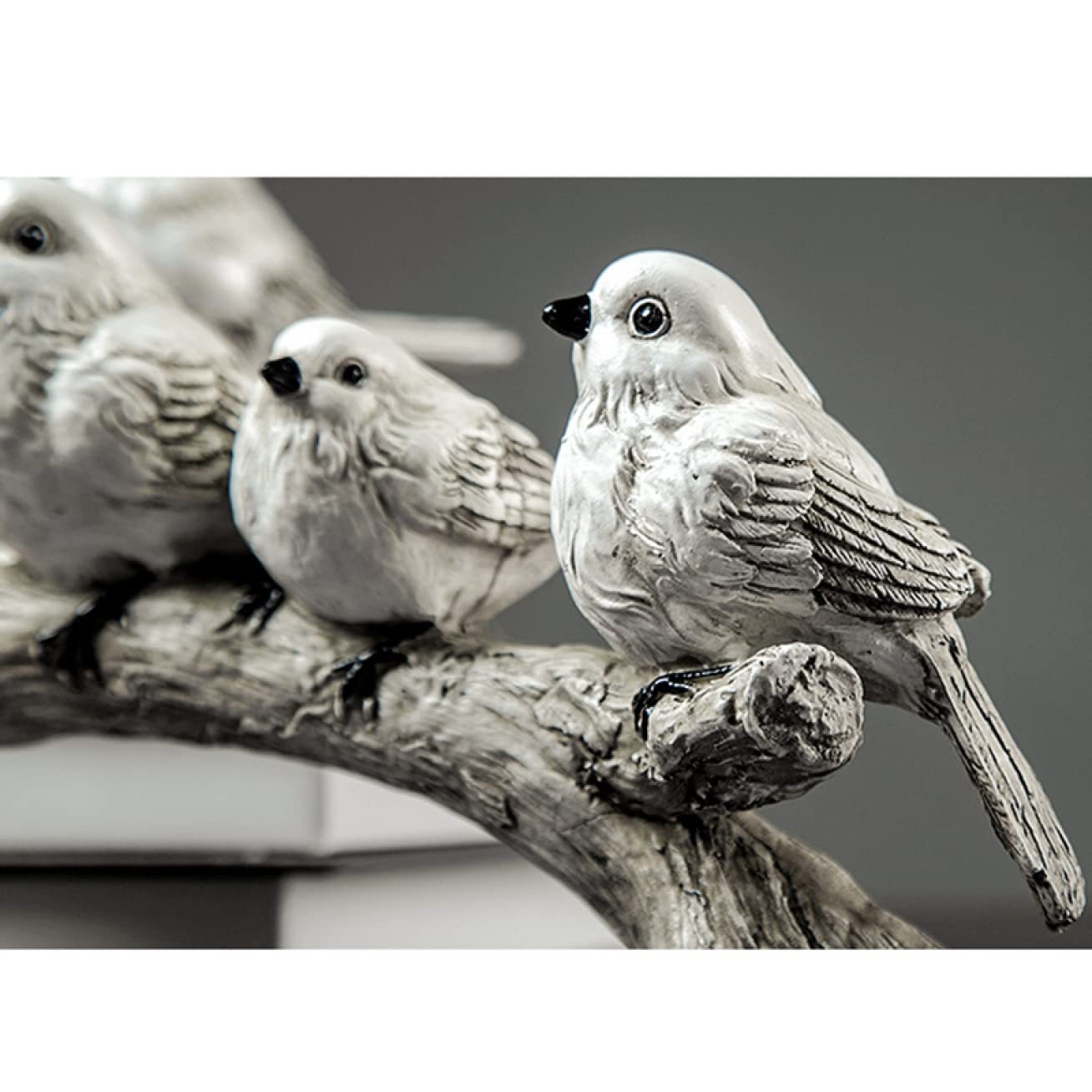 Amazon.co.jp: 置物 エレガント 鳥の置物 鳥オブジェ 小鳥 F ホワイト
