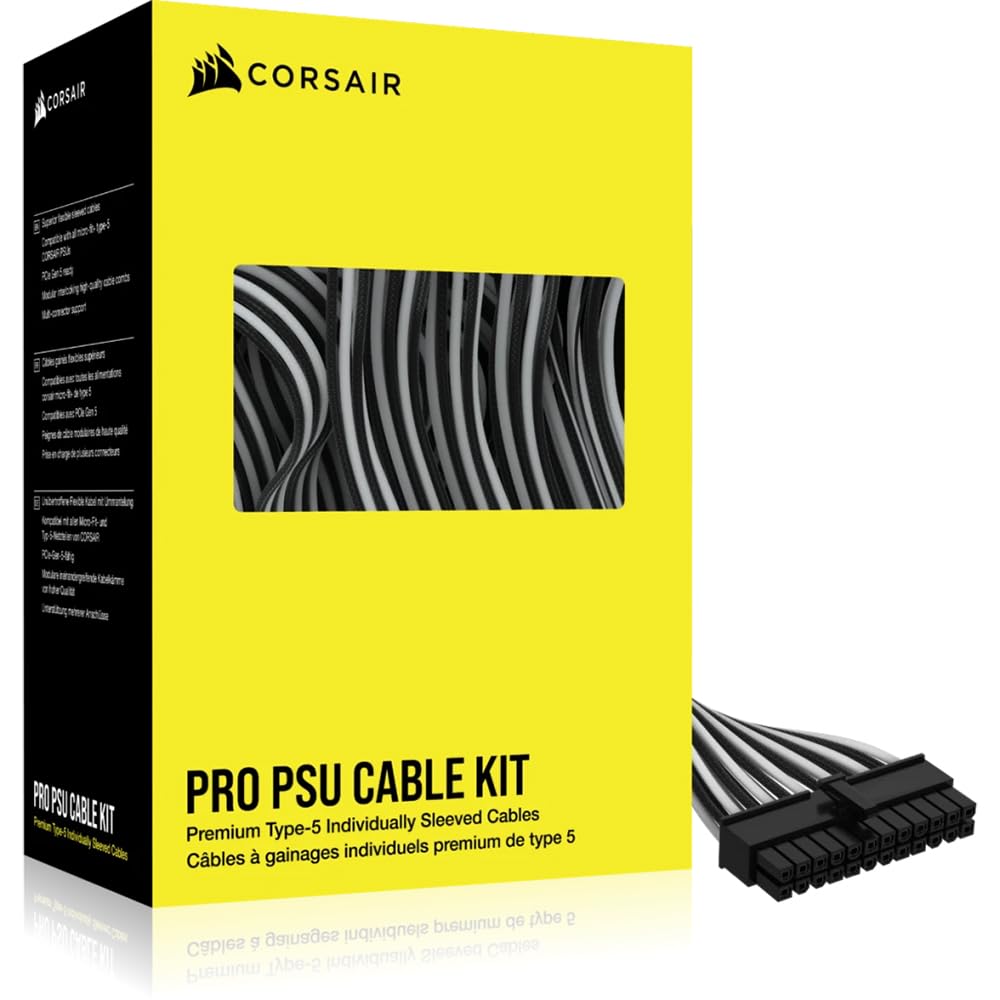 Amazon | CORSAIR Premium Individually Sleeved DC Cable Proキット
