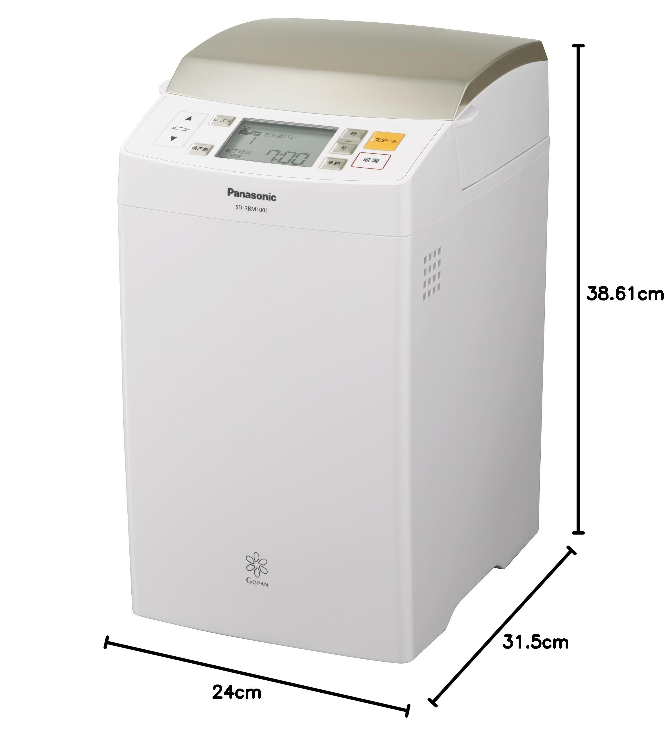 Amazon | パナソニック ホームベーカリー GOPAN(ゴパン) 1斤タイプ