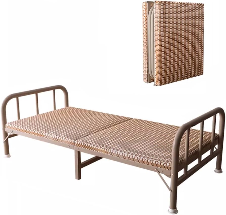 Amazon｜簡易折りたたみベッド マットレスなし 厚みのある鉄骨フレーム