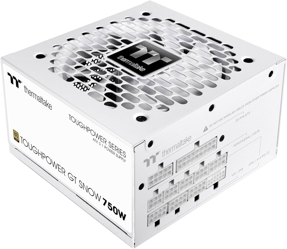 Amazon | Thermaltake TOUGHPOWER GT 750W Snow ATX 3.1/PCI Express