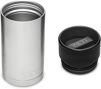 Amazon | YETI ランブラー 12オンスボトル、ステンレススチール、真空