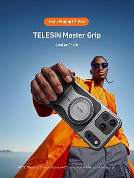 Amazon.com: 【for iPhone 17 Pro Only】 TELESIN Master Grip Kit