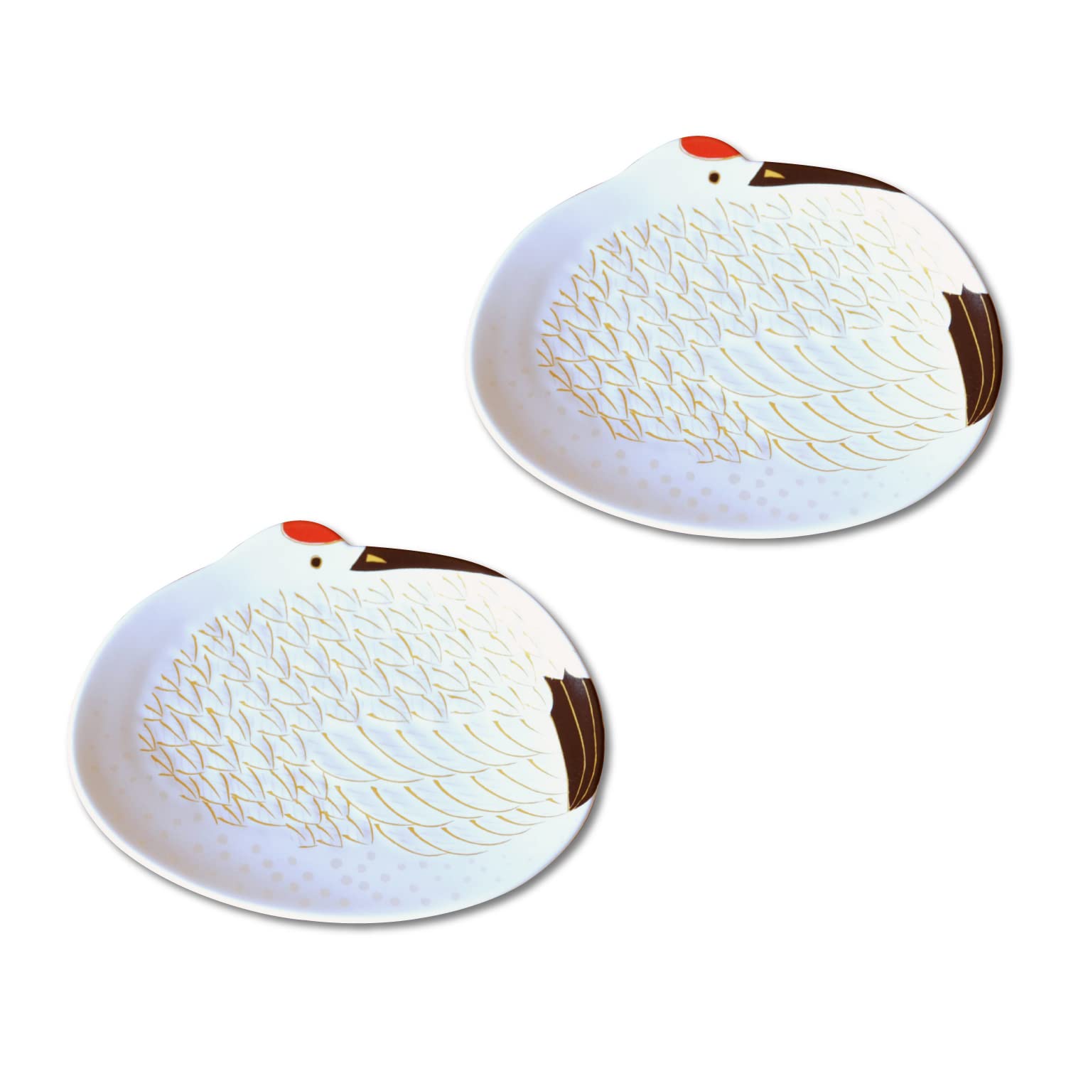 Amazon | 正月 小皿 2枚セット 食器 和食器 鶴 ツル 縁起物 有田焼
