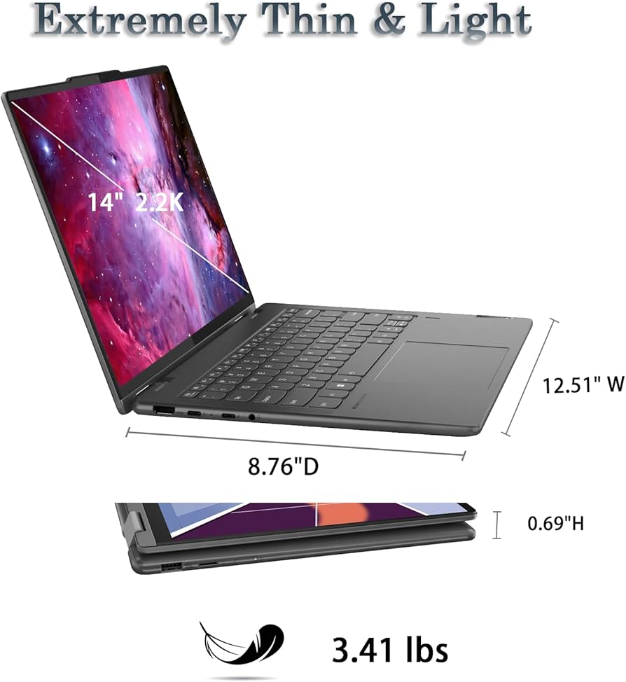 Amazon.co.jp: Lenovo Yoga 7i 14インチ 2.2K タッチスクリーン 16:10