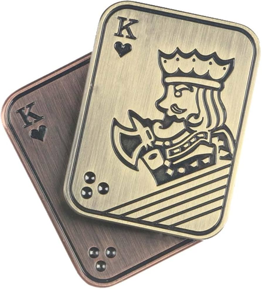 Amazon | Creatpro メタルポーカー フィジェットスライダー トランプ