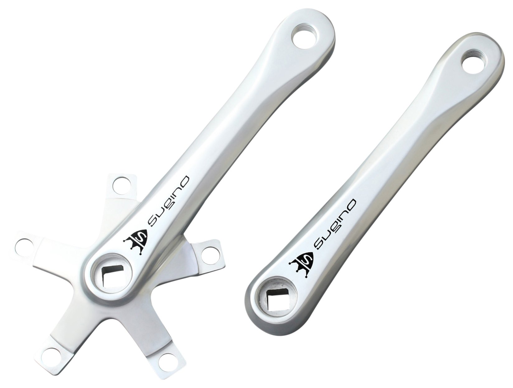 Amazon | Sugino(スギノ) Mighty Tour クランクセット AA/色/SIL/仕様