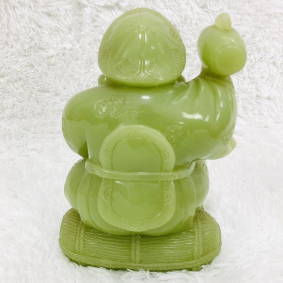 Amazon.co.jp: 大黒天 翡翠 七福神 縁起物 置物 商売繁盛 金運アップ