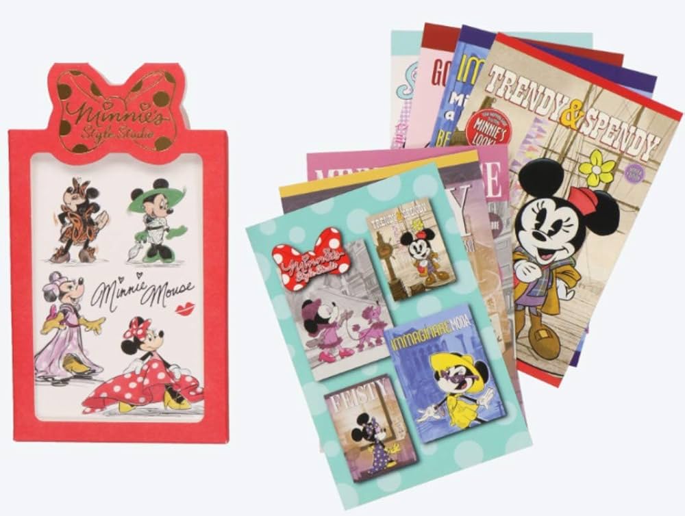 Amazon | ミニーのスタイルスタジオ ケース入り ポストカード 7枚