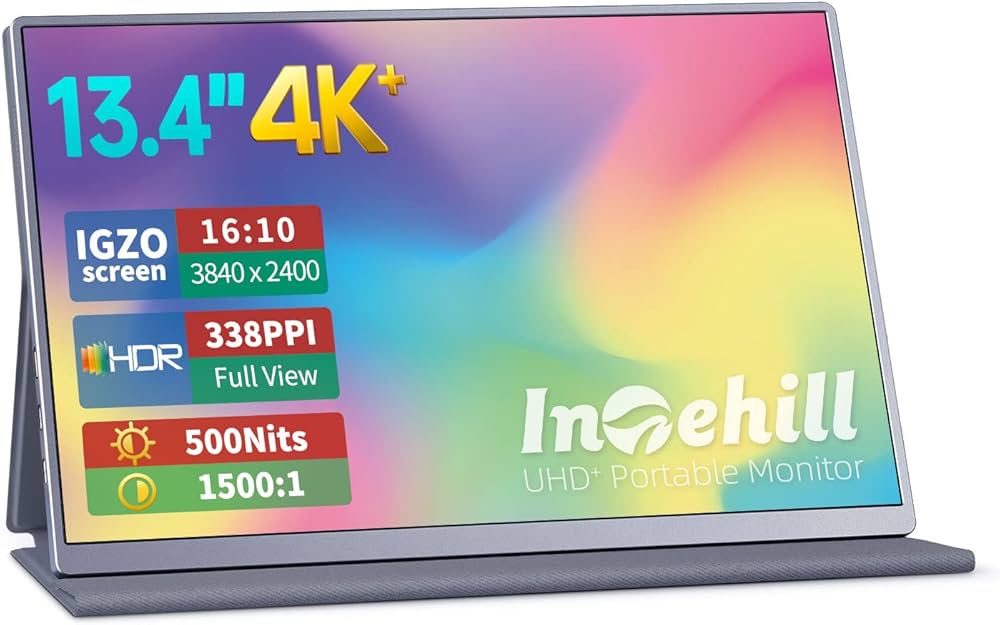 Amazon.co.jp: Intehill Mobile Monitor 4k 13.4 Inch IGZO Screen