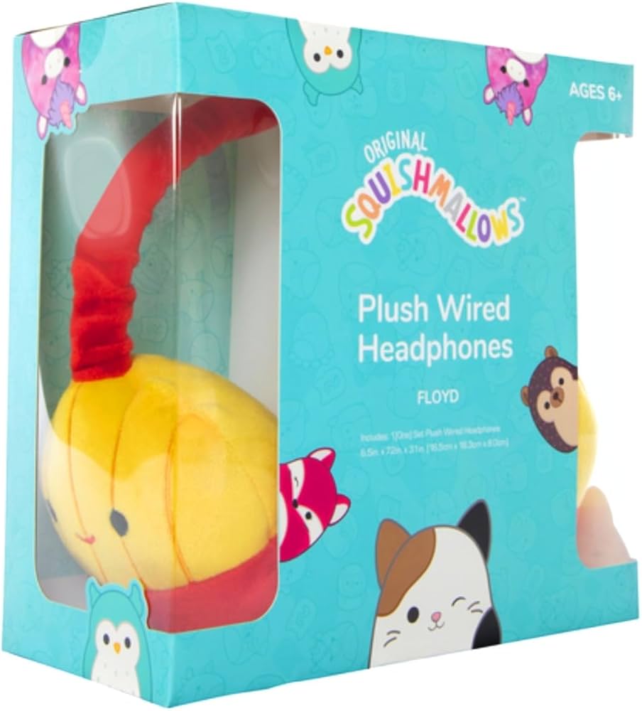 Amazon.co.jp: Squishmallow Floyd The French Fry 有線ヘッドフォン