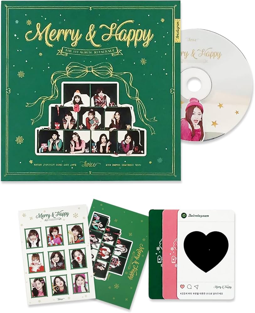 Amazon.co.jp: TWICE - 正規1集リパッケージアルバム[Merry & Happy