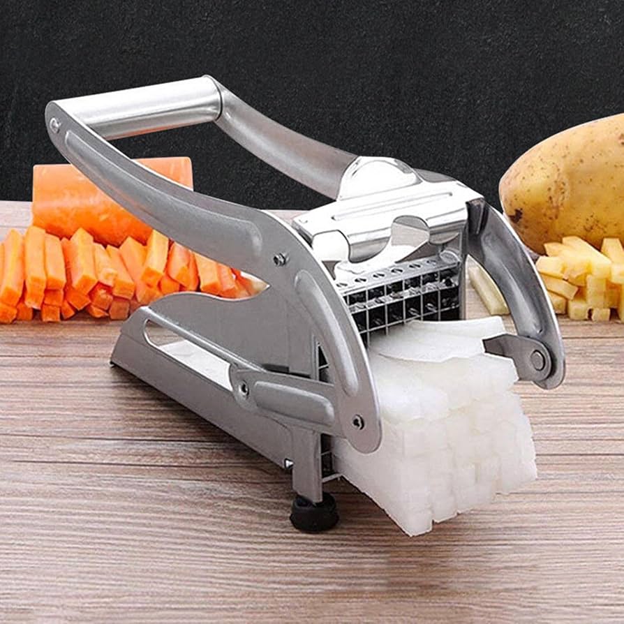 Amazon｜ステンレススチール製フライドポテトカッター,ステンレス製