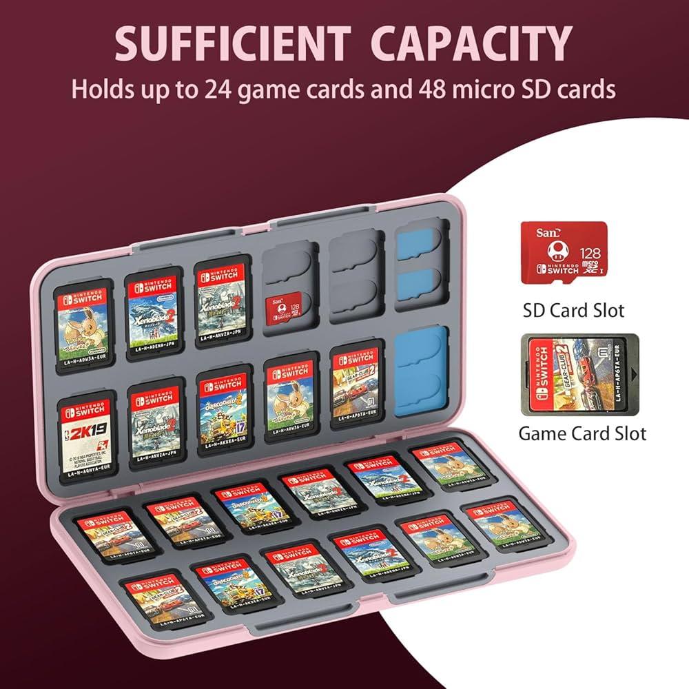 Amazon.co.jp: Switchゲームカードケース 24枚 switch ゲームカード