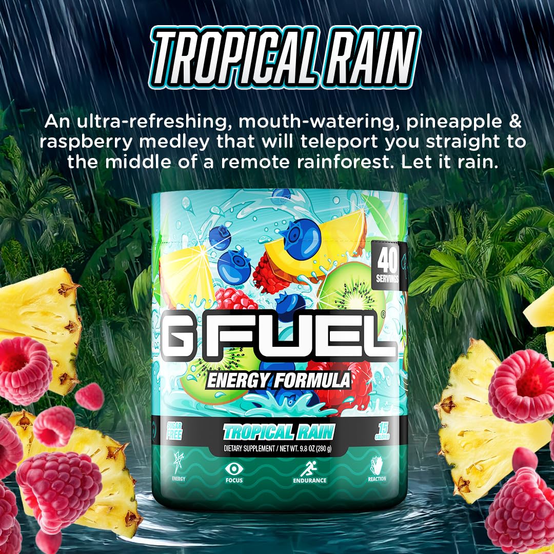 Amazon.com: Gamma Labs G Fuel Tropical Rain Energy Drink Powder