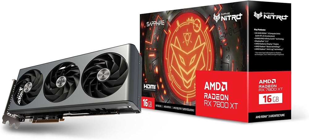 Amazon | SAPPHIRE NITRO+ Radeon RX 7800 XT GAMING OC 16GB GDDR6