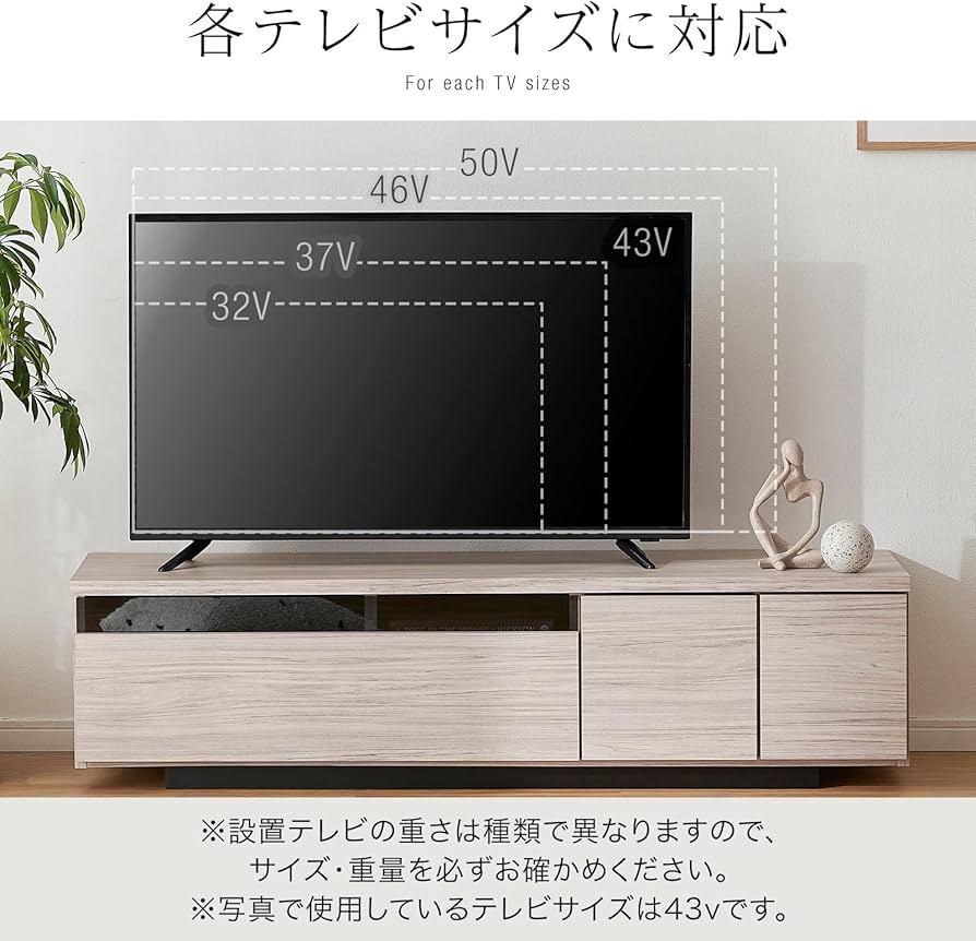 Amazon｜LOWYA ロウヤ テレビボード テレビ台 国産 TV台 ローボード