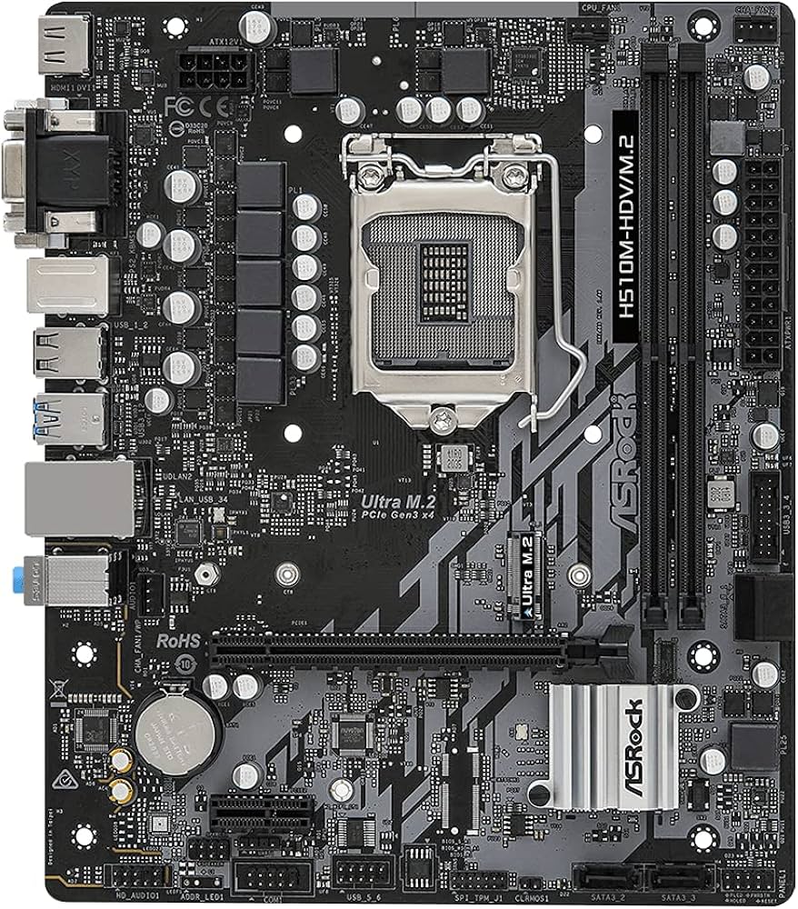 ASRock H510M-Hdv/M.2 Compatible with Intel 10Th and 11Th
