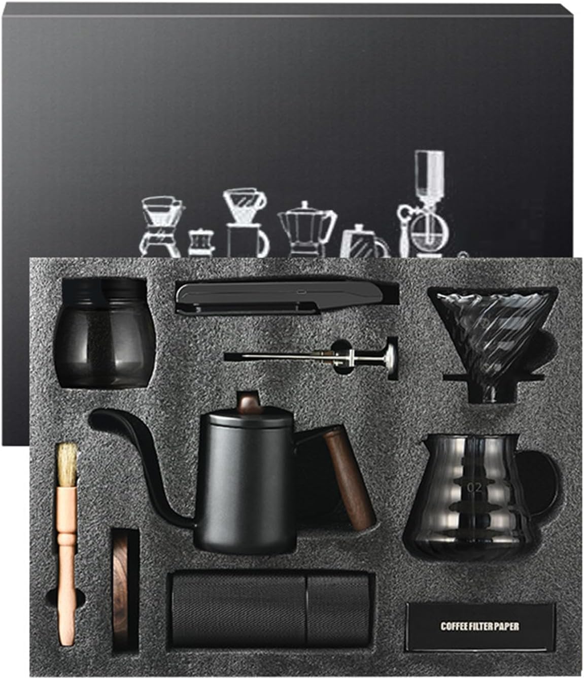 Amazon | Catonlifer コーヒーミル 手動 コーヒーマスター セット