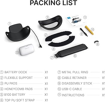 Amazon.com: BOBOVR P4U Strap with Battery Upgrade Combo Compatible