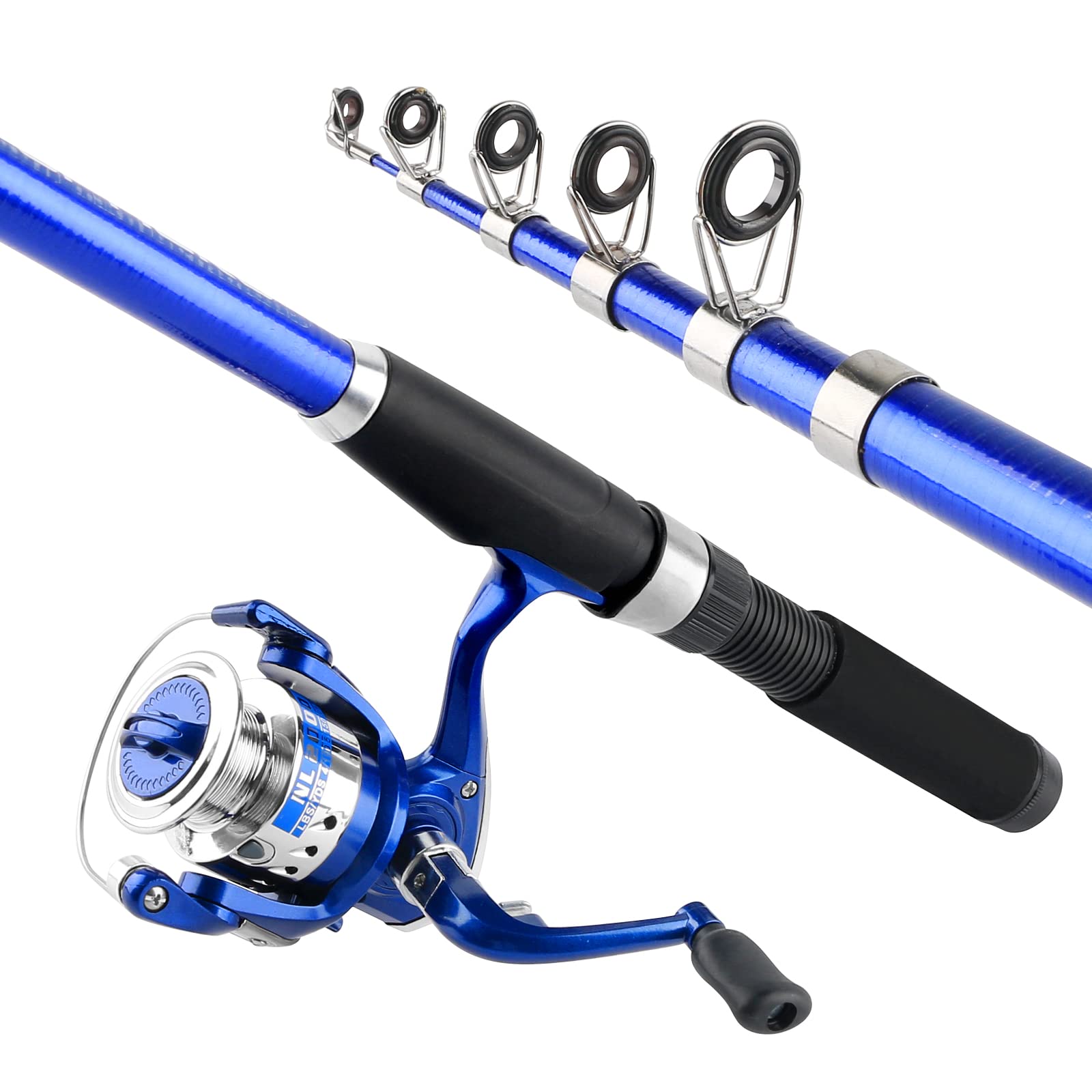 Amazon | 釣りセット 2本の2.1M釣り竿セット 初心者 ロッド・リール