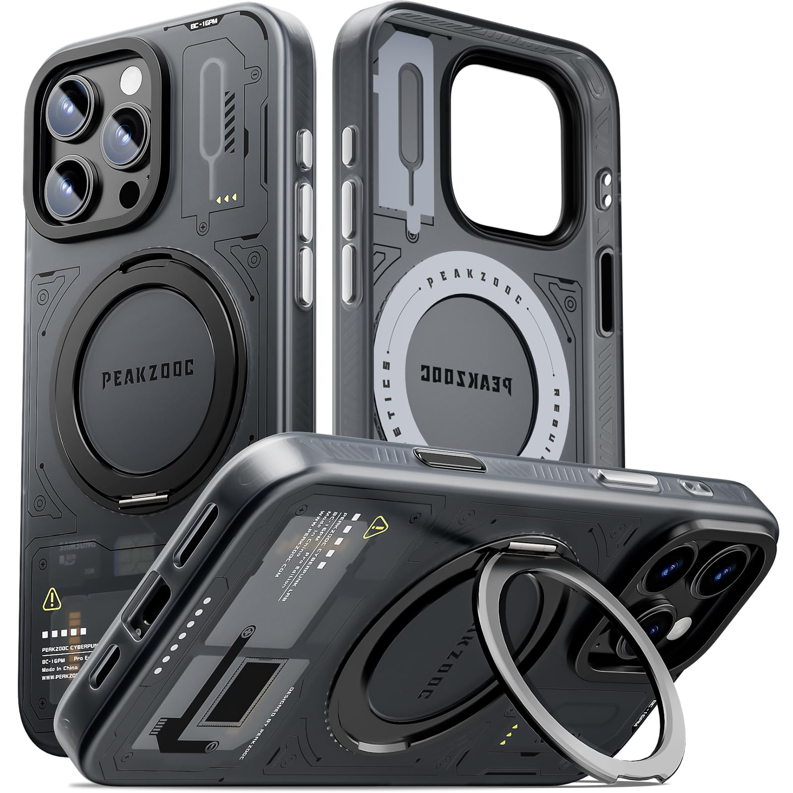 Amazon.com: PEAKZOOC Case for iPhone 16 Pro for Men, Magnetic Grip