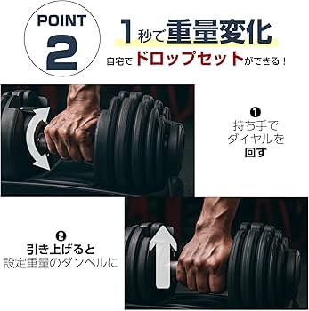 Amazon | 【片手でクルッと、理想の重量】 SKK 可変式 アジャスタブル