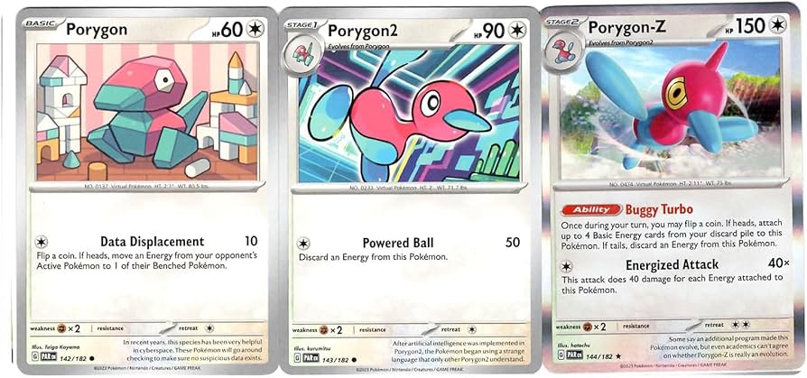 Amazon.com: Porygon-Z 144/182 - Paradox Rift - Pokemon 3 Card Lot