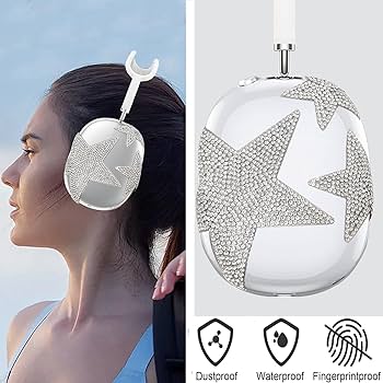 Amazon | MORWLAT キラキラケースカバー AirPods Max用 キラキラ光る