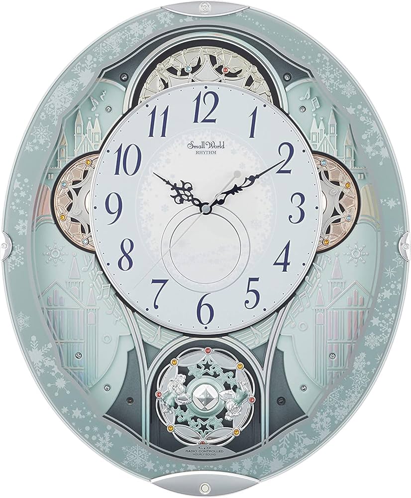 Amazon.co.jp: リズム 掛け時計 電波時計 アナログ からくり 30曲