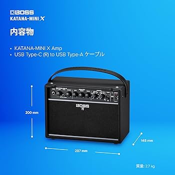 Amazon | BOSS ボス KTN-MINI X 小型ギターアンプ KATANA AMP MINI X