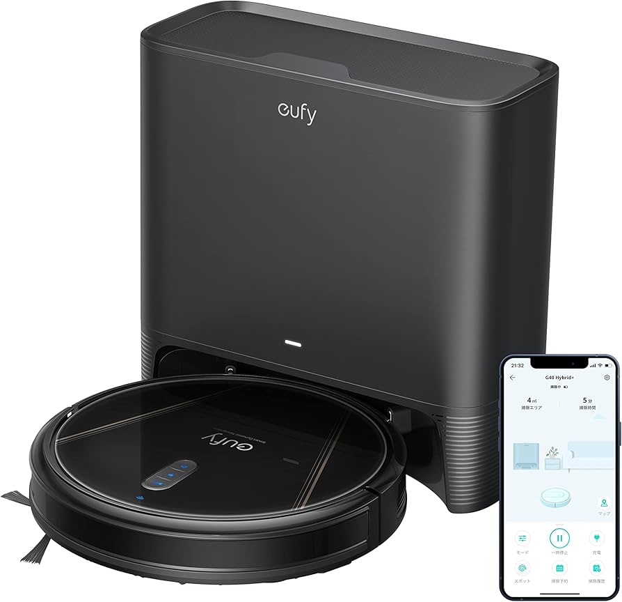 Amazon | Anker eufy Clean (ユーフィクリーン) G40 Hybrid+ (ロボット