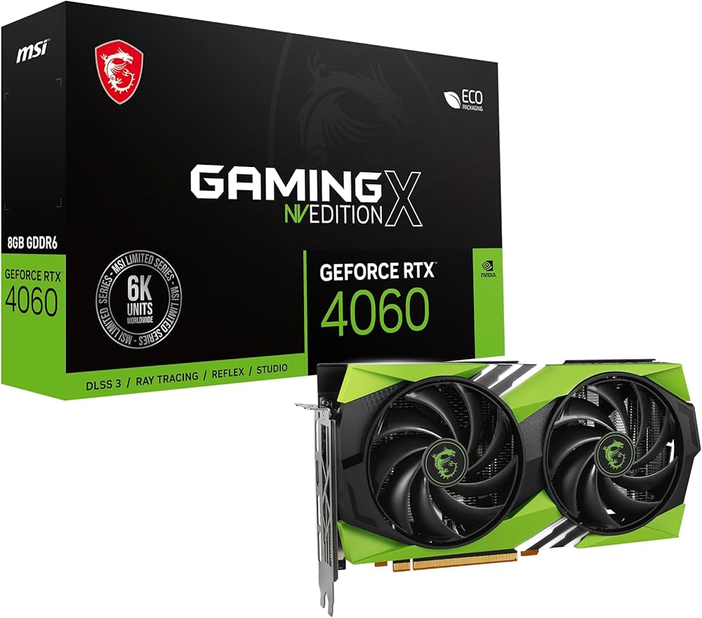 Amazon | MSI GeForce RTX 4060 GAMING X NV EDITION 8G PCIE 8ピン