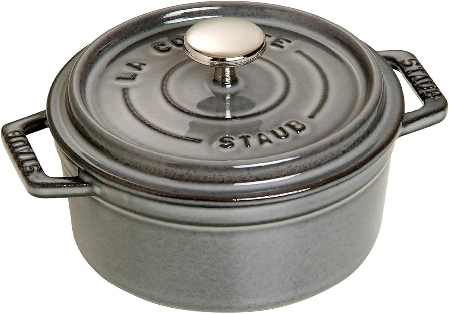 Amazon.co.jp: staub ストウブ 「 ミニ ピコ ココット ラウンド グレー