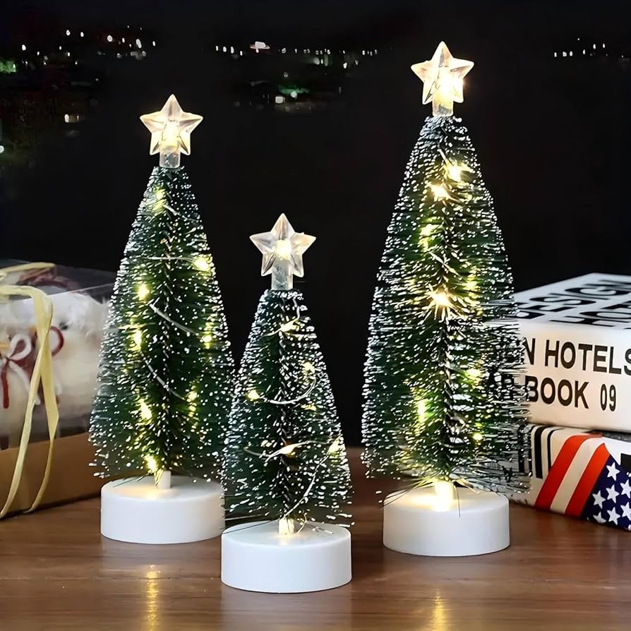 Amazon.co.jp: ORFINA 光るクリスマスツリー ミニ 卓上 led 3サイズ