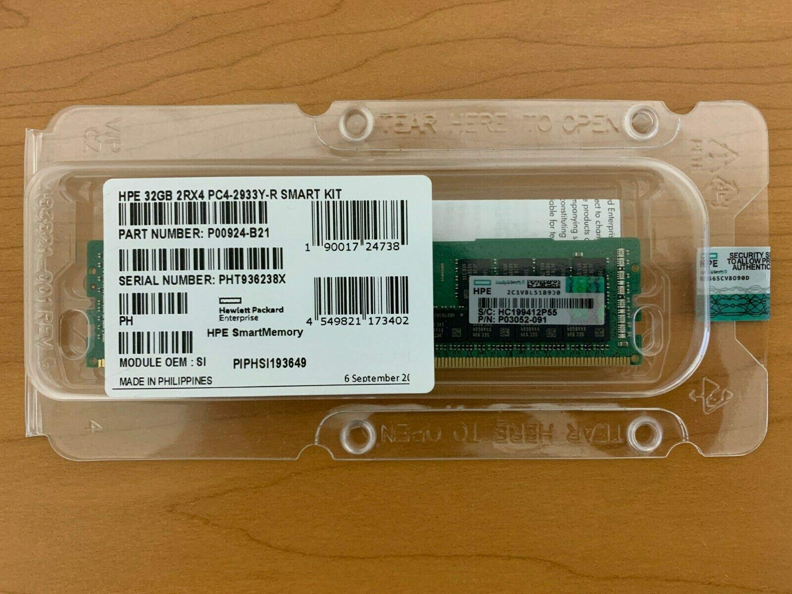 Amazon.co.jp: HPE P00924-B21 P03052-091 32GB 2RX4 PC4-2933Y-R