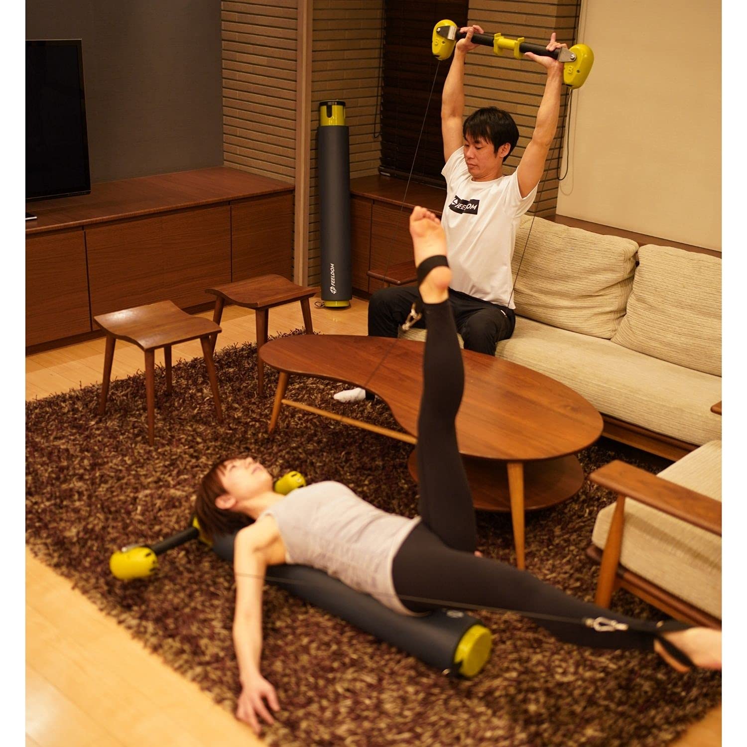 Amazon | FEELDOM CORE-T POLE ストレッチ用 ヨガポール 110cm