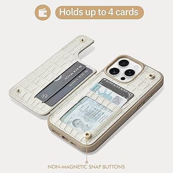 Amazon.co.jp: CUSTYPE iPhone 15 Pro用ウォレットケース、カード