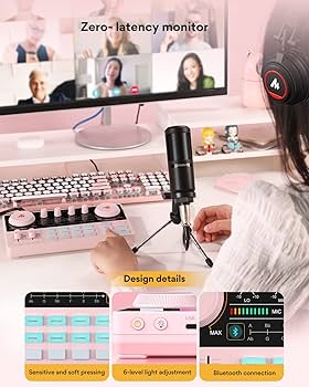 Amazon.com: MAONO Podcast Equipment Bundle Audio mixer All-in-One
