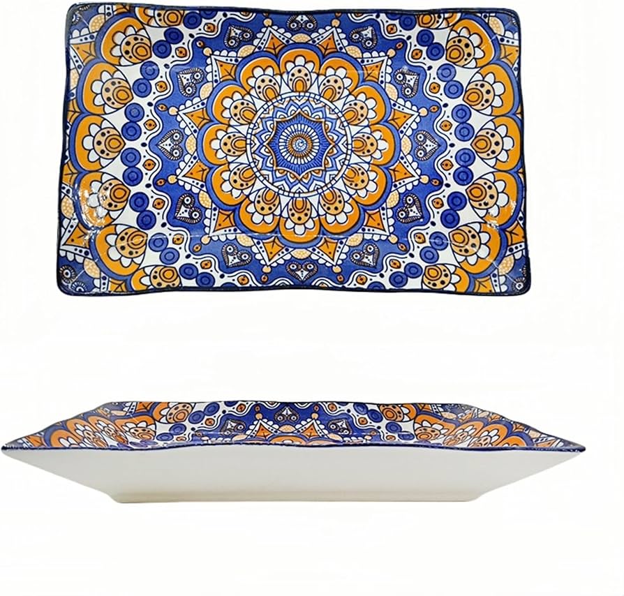 Amazon.co.jp: Haiyunhome 長方形 皿 長角皿 2枚セット バイノーラル