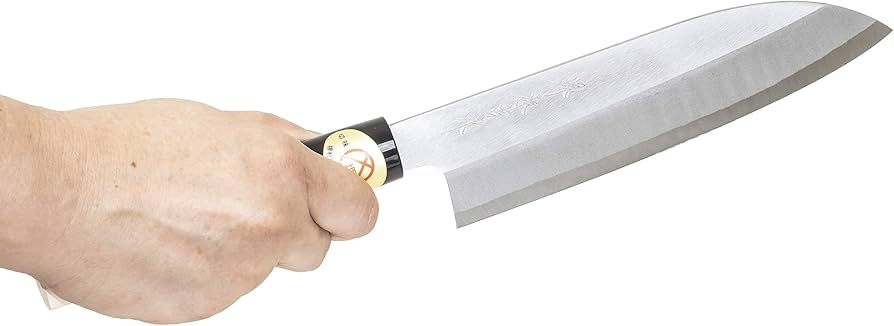 Amazon｜堺源吉 日本製 三徳 包丁 180mm 白鋼三枚打 木柄 堺の包丁