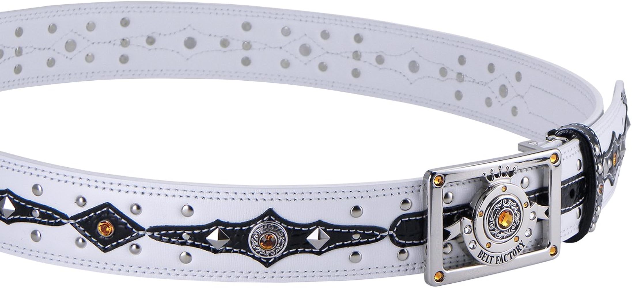 Amazon | （ベルトファクトリー） 本革ベルト ゴルフベルト マーカー付