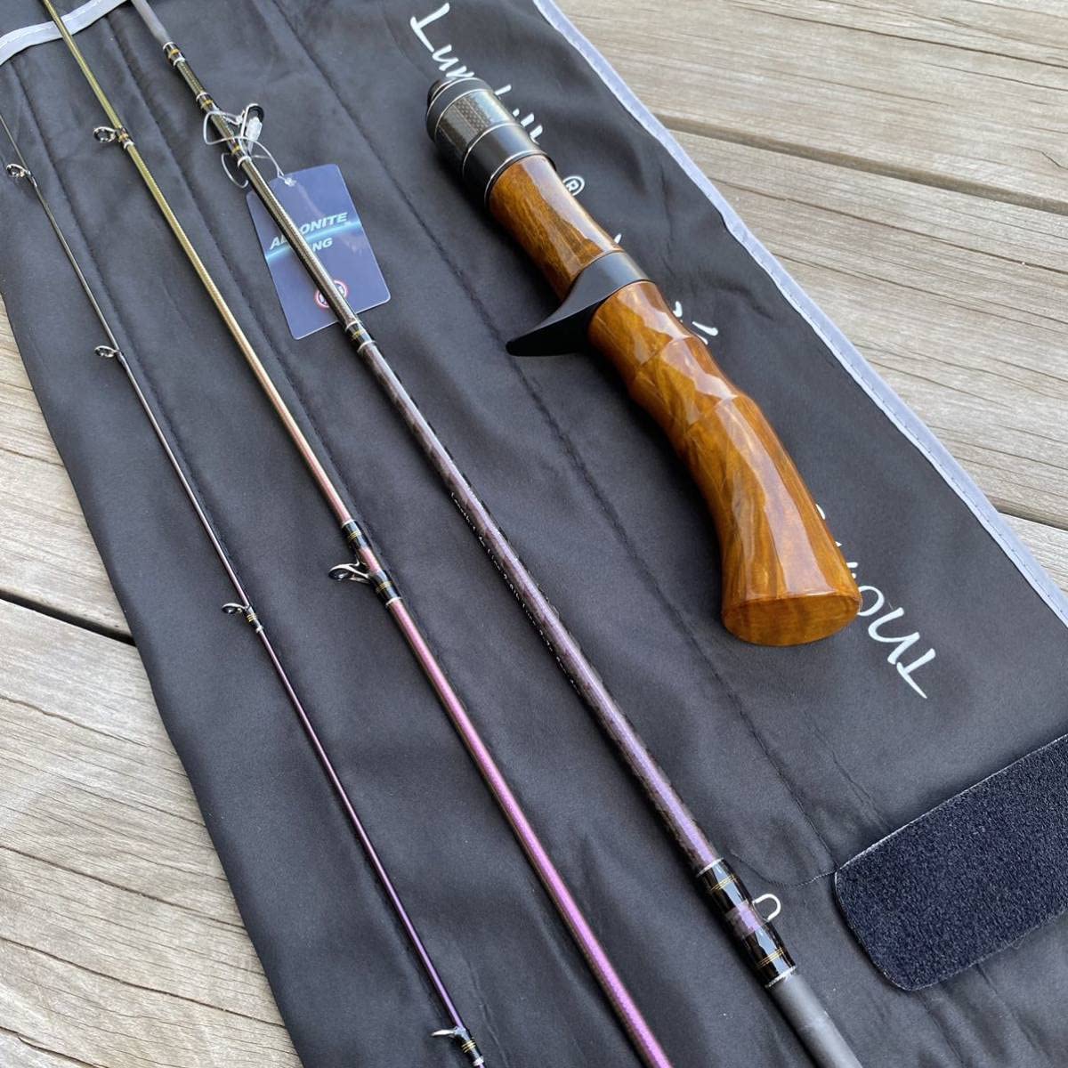 Amazon | ベイト用 ウッドグリップ ロッド B407UL トラウトロッド 渓流