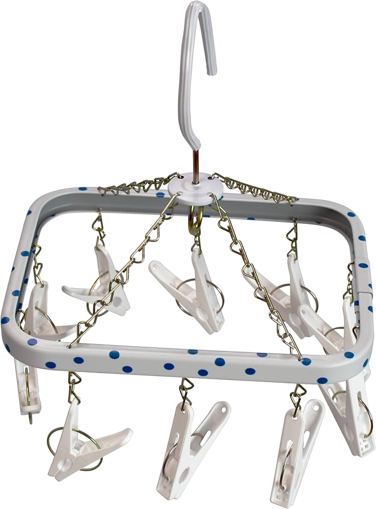 Amazon.co.jp: ニシダ 洗濯 物干し ハンガー ミニ 角ハンガー 水玉